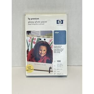 HP Premium Glossy Photo Paper 4x6 100 Sheets Inkjet New Sealed